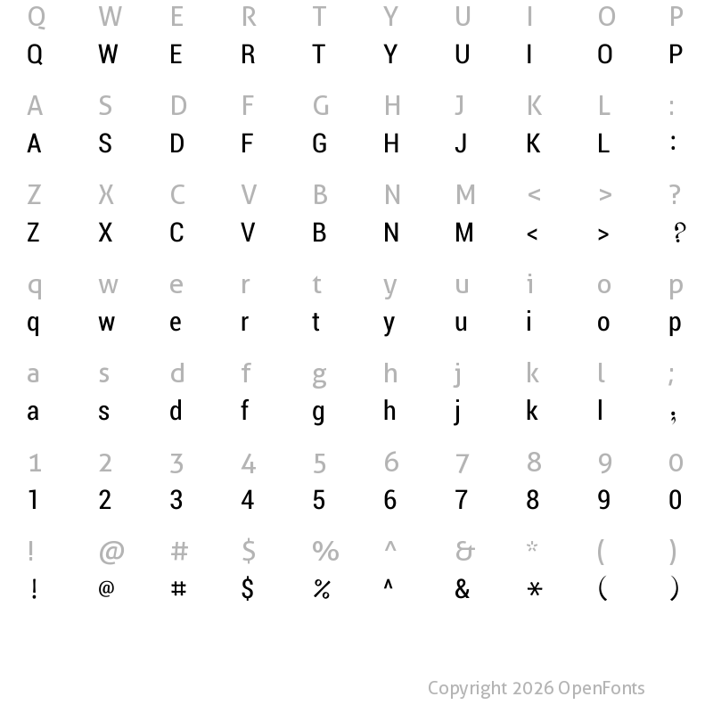Character Map of Charu Chandan Unicode Regular