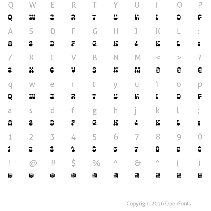 Character Map of Cheee Demo Bingbong