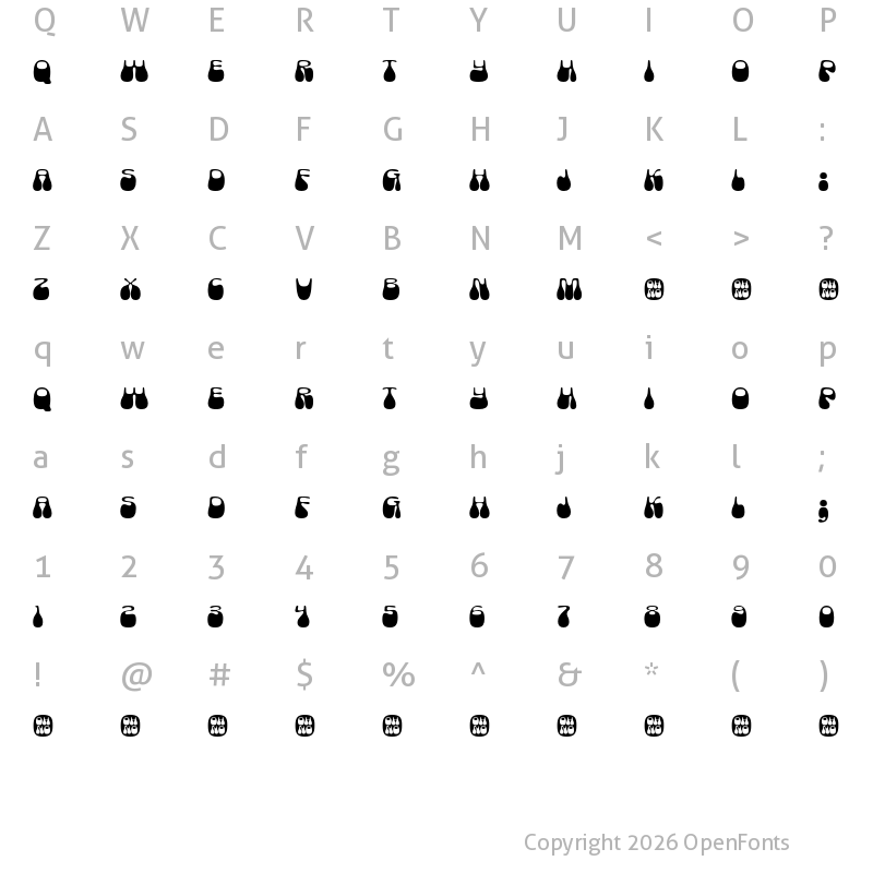 Character Map of Cheee Demo Jabroni