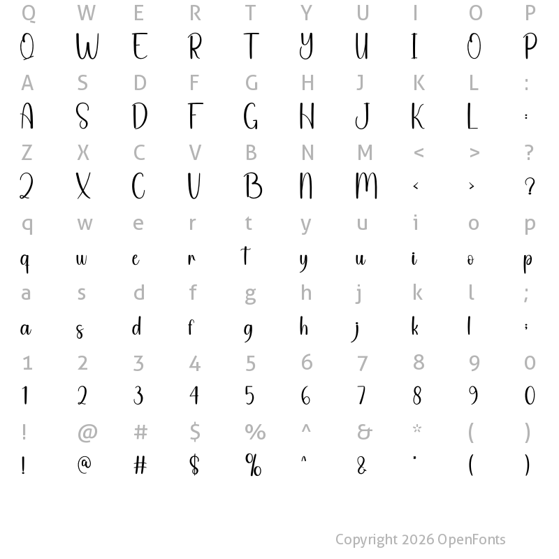 Character Map of Cheeper Regular