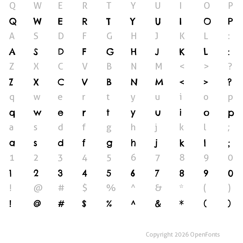 Character Map of Chelsea Market Regular