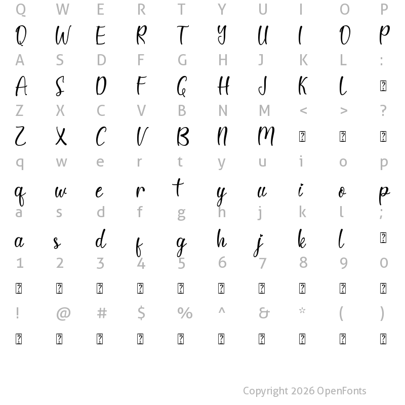 Character Map of Christmas Break Regular