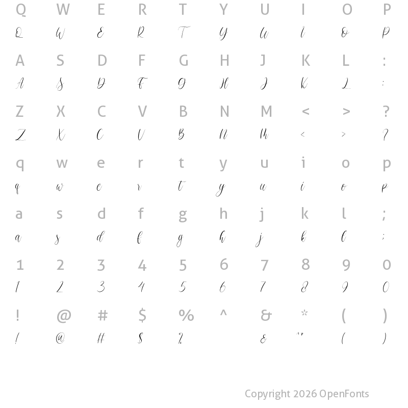 Character Map of Christmasfest Regular
