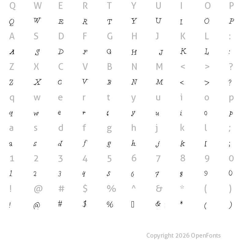 Character Map of Chyldren Medium