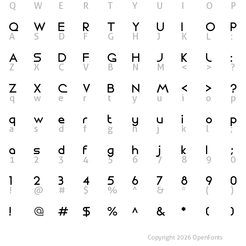 Character Map of Circo Regular