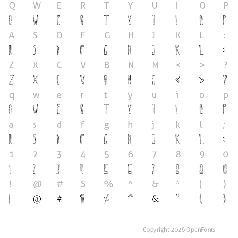 Character Map of Circoex Regular