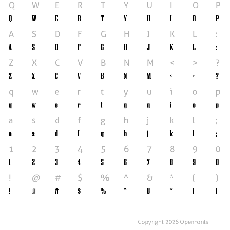 Character Map of Citadel Solid