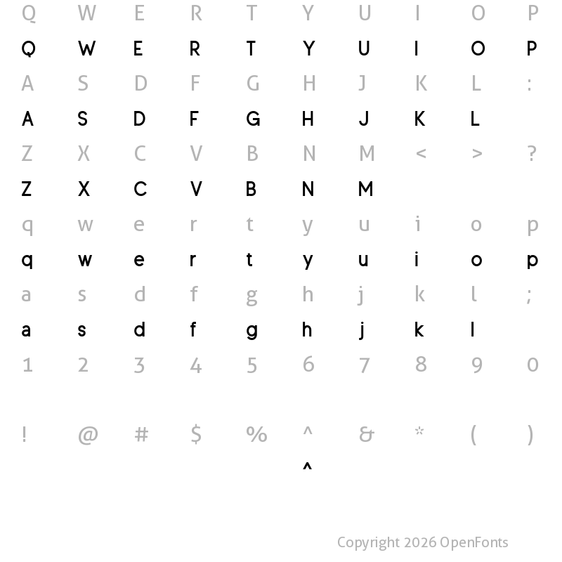 Character Map of Clausentum Bold