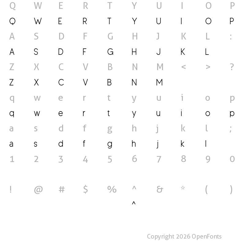 Character Map of Clausentum Light