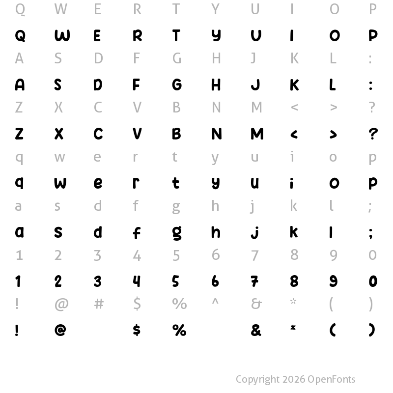 Character Map of Comic Story Regular