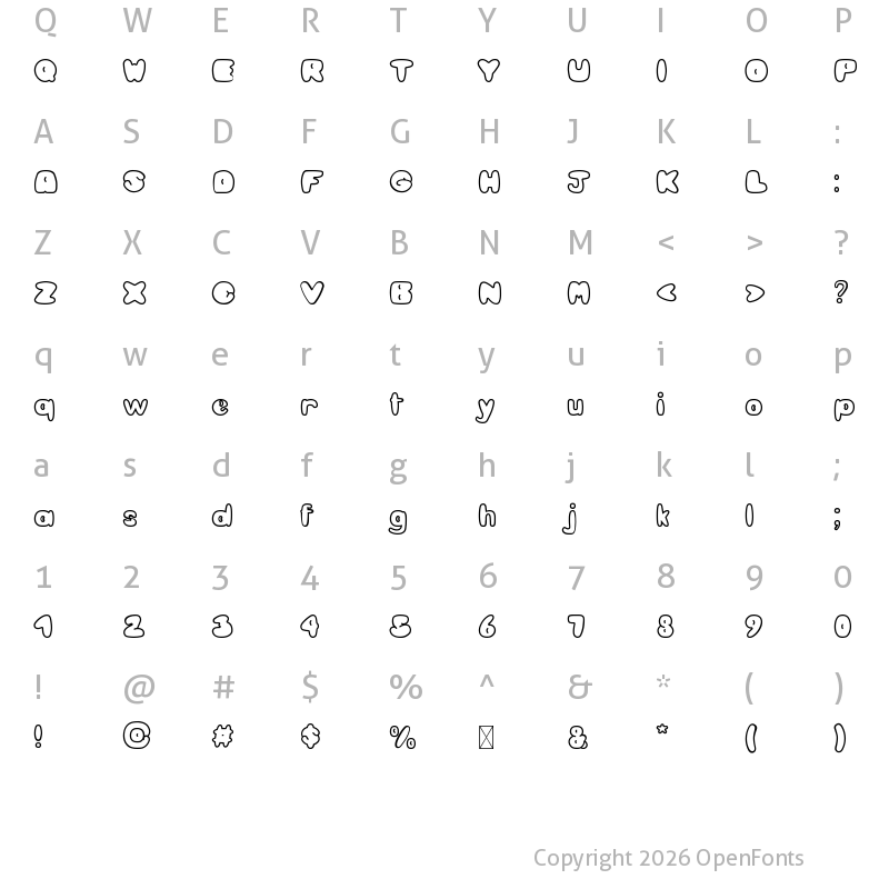 Character Map of Cookies Lover Empty