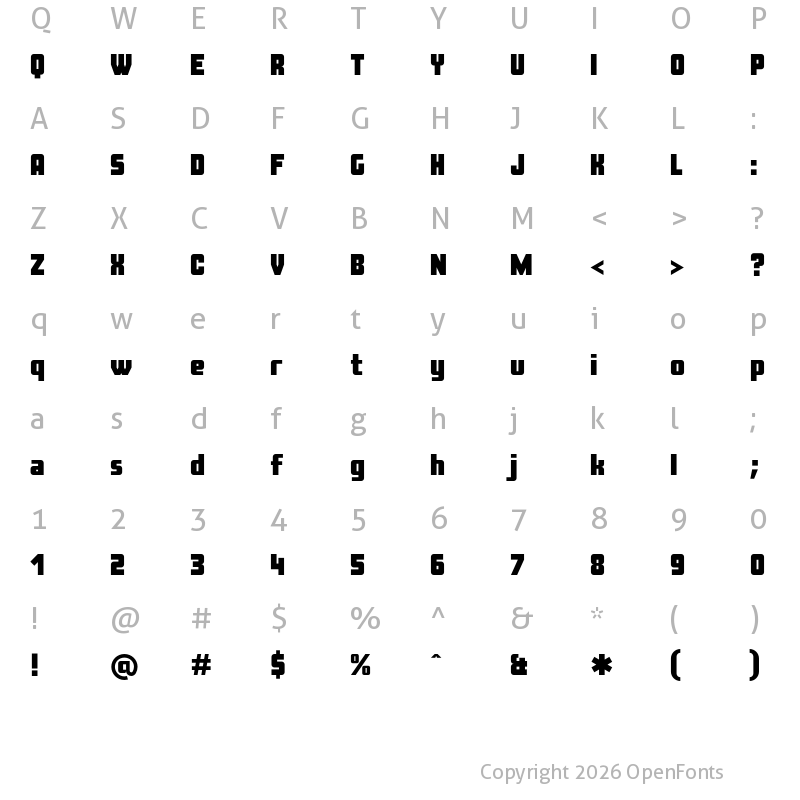 Character Map of CostaRica Normal