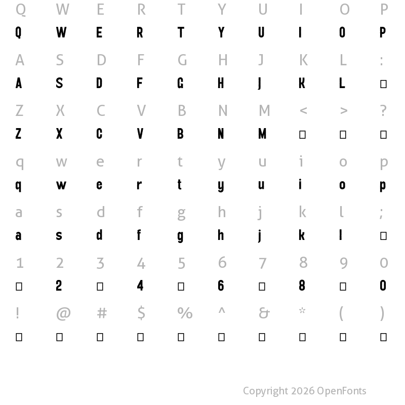 Character Map of CounterCourage PersonalUse
