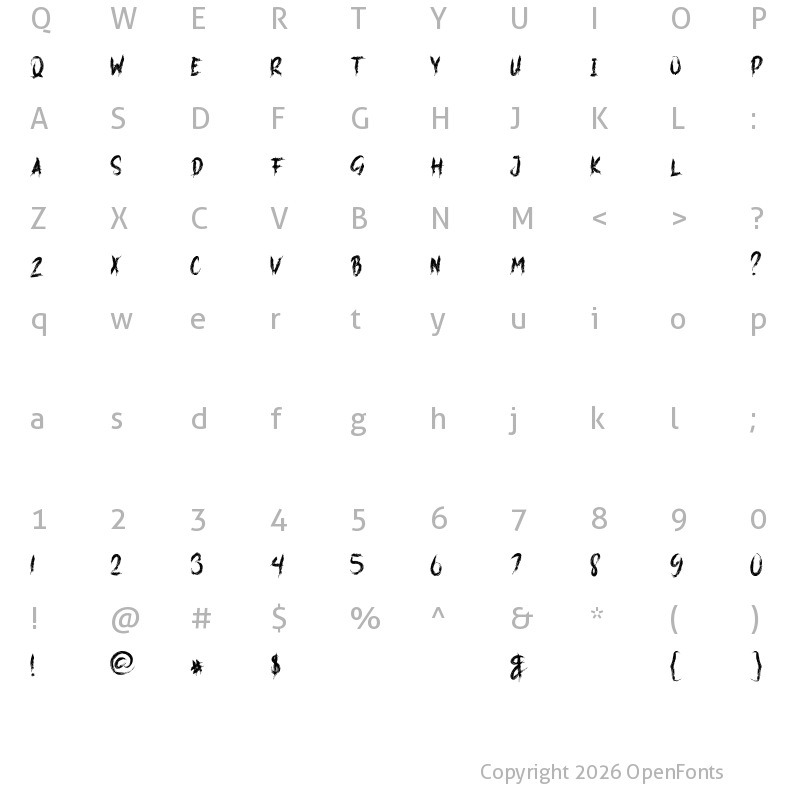 Character Map of COVID VIRUS Regular