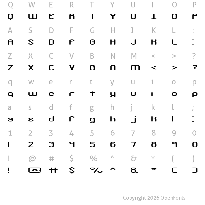 Character Map of Crackdown R2 BRK Normal