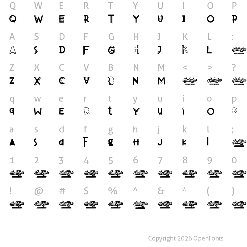 Character Map of Crafts Story Demo Regular
