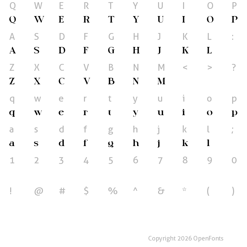 Character Map of Creating Balance DEMO Regular