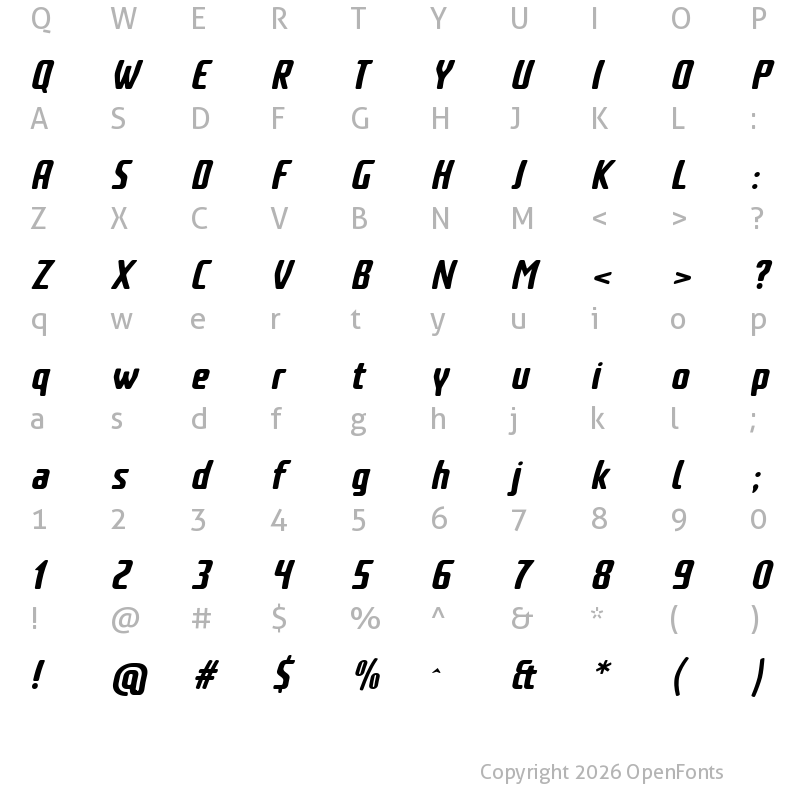 Character Map of Crosswinds WestFresh