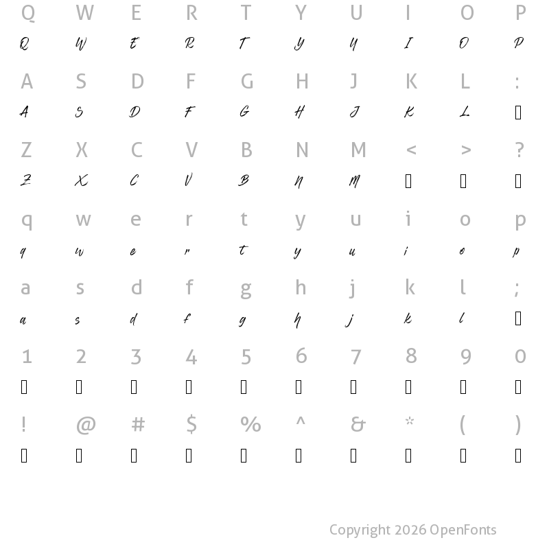 Character Map of Crushider Regular