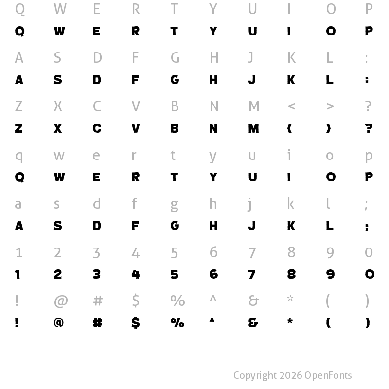 Character Map of CryptCreep Heavy BB Regular