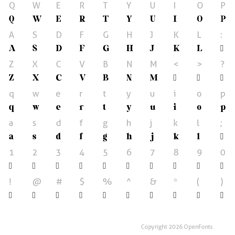 Character Map of Crystasea Normal