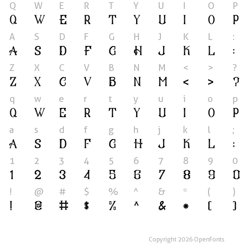 Character Map of CS Mulan Inner