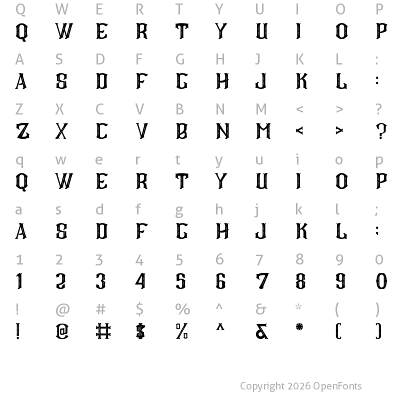 Character Map of CS Roger Inner