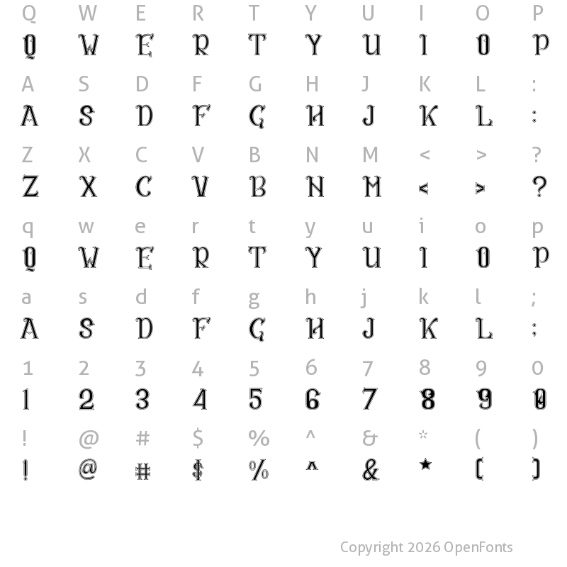 Character Map of CS Rosalia Dropline