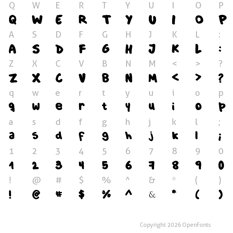 Character Map of Culia / ANTIPIXEL.COM.AR Regular