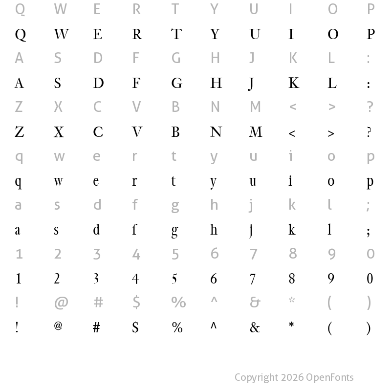 Character Map of CybaPee Regular