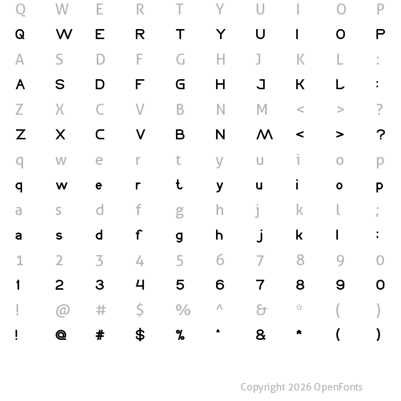 Character Map of CYCLE Bold