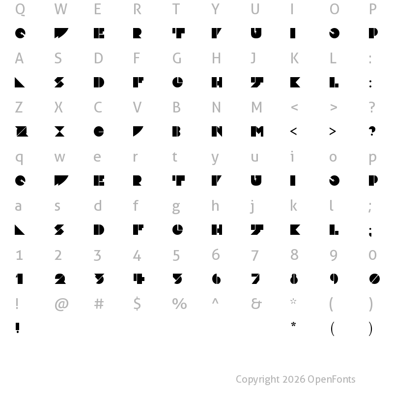 Character Map of DaddyDontDisco Regular