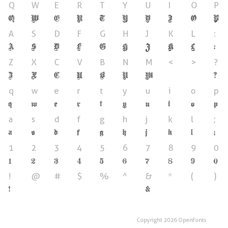 Character Map of Dampfplatz DemiBold