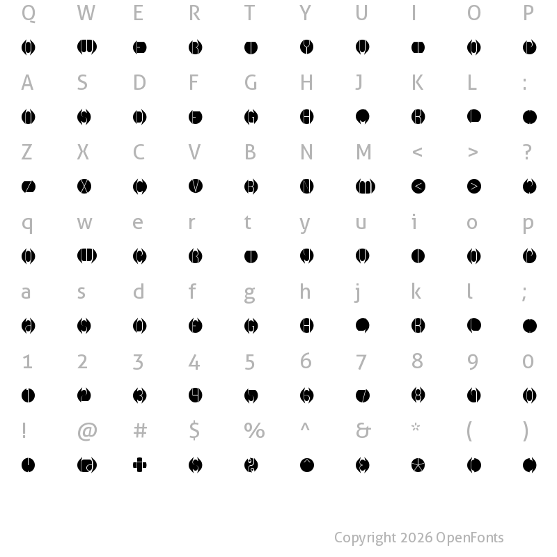 Character Map of DB Layer 1 BRK Normal
