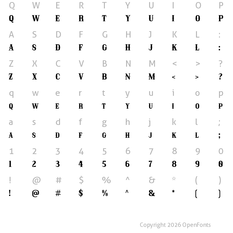 Character Map of Deadtoast Demo