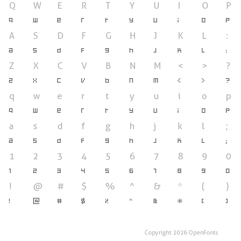 Character Map of Decoder Regular