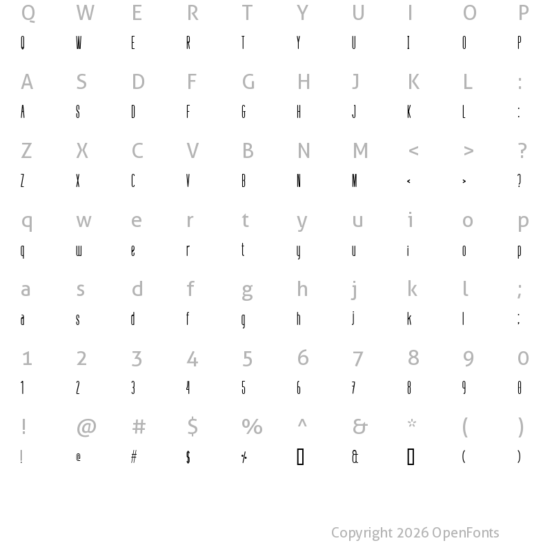 Character Map of defatted milk Condensed