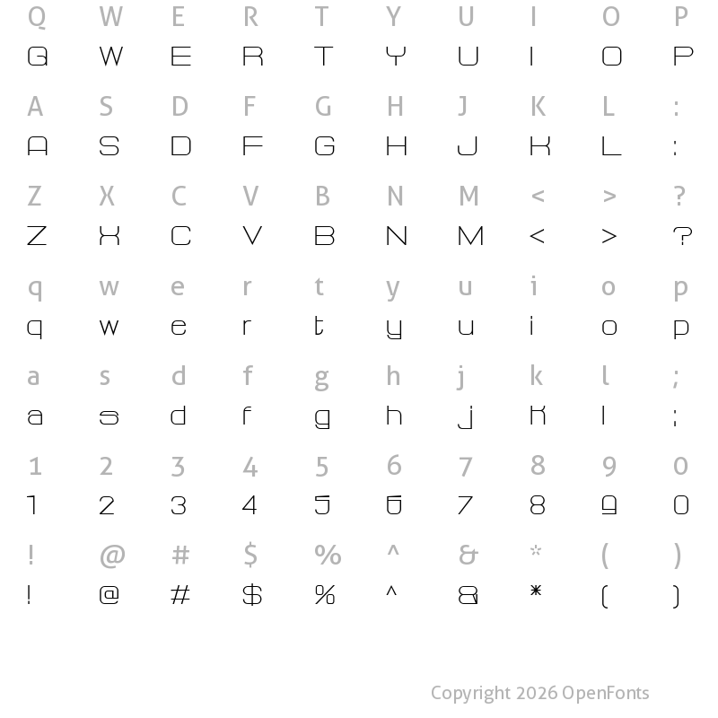 Character Map of Delaunay Light Regular