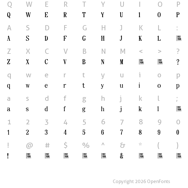 Character Map of Deon Berney Free Trial