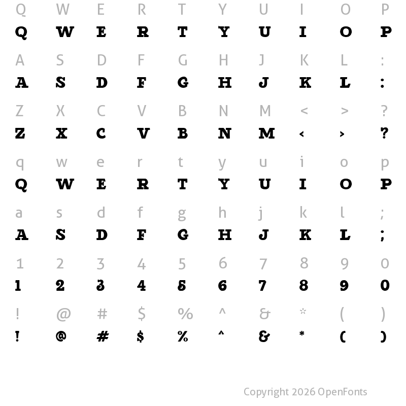 Character Map of Detroit DEMO Regular