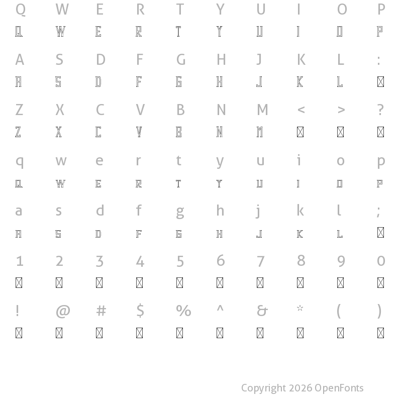 Character Map of Dezert Demo Outline