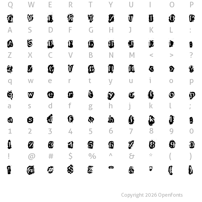 Character Map of DF-Stromboli Regular