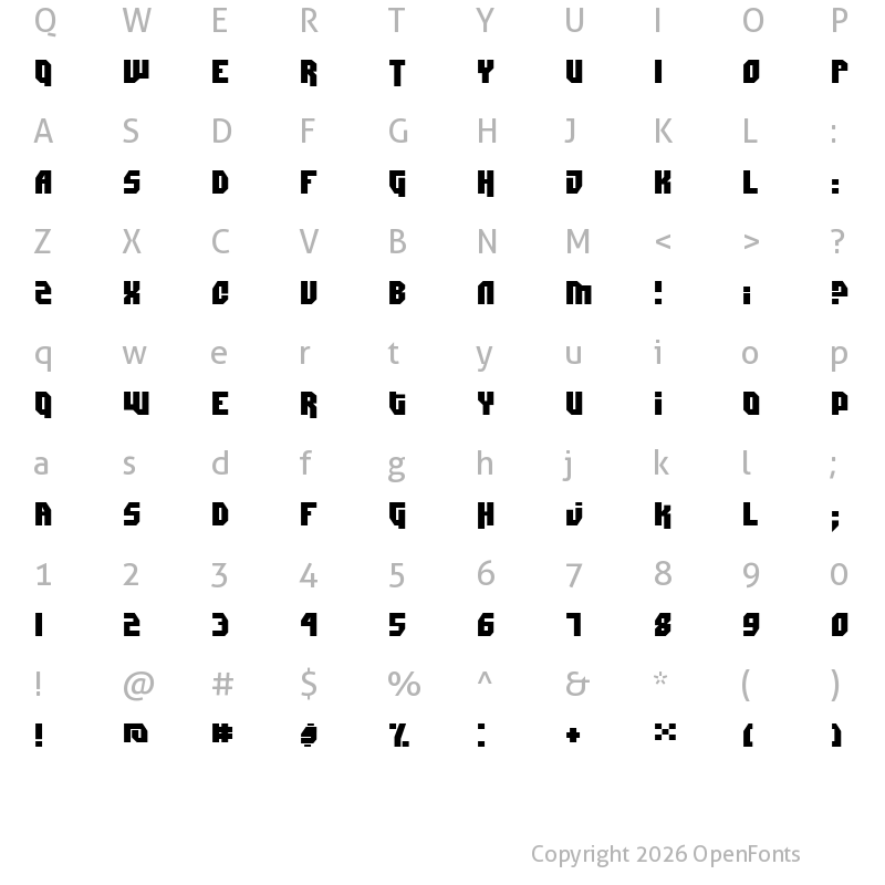 Character Map of Dimitri Regular