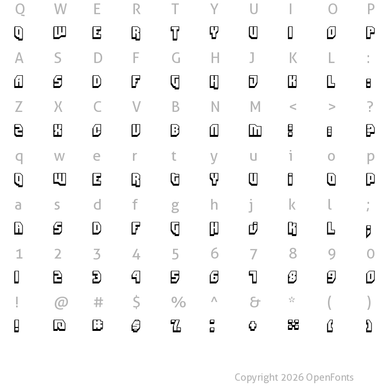 Character Map of Dimitri Swank Regular