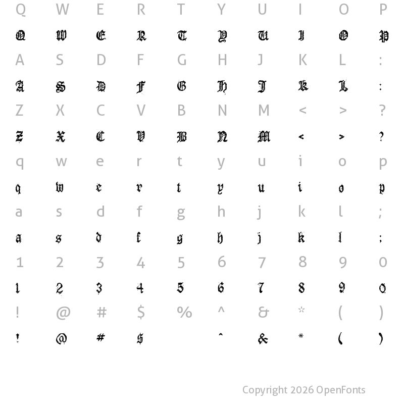 Character Map of Dioszeghiensis Rg Regular