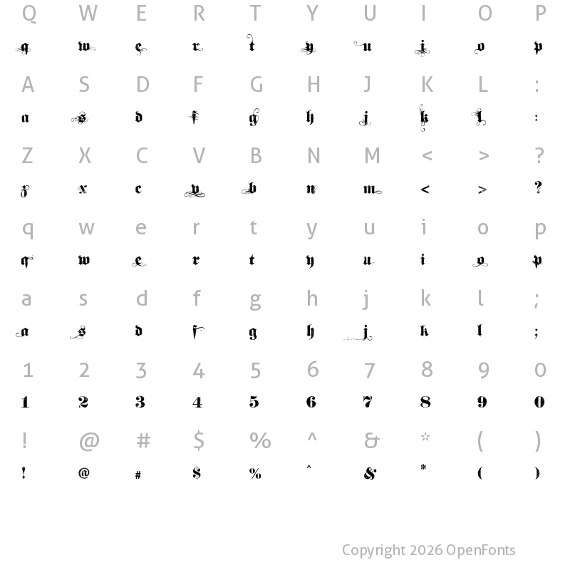 Character Map of Dirt2 SoulStalker Regular