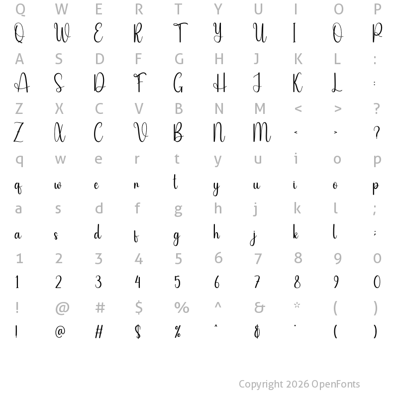 Character Map of Disable Regular