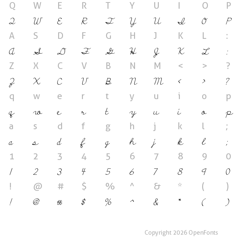 Character Map of Discipuli Britannica Regular