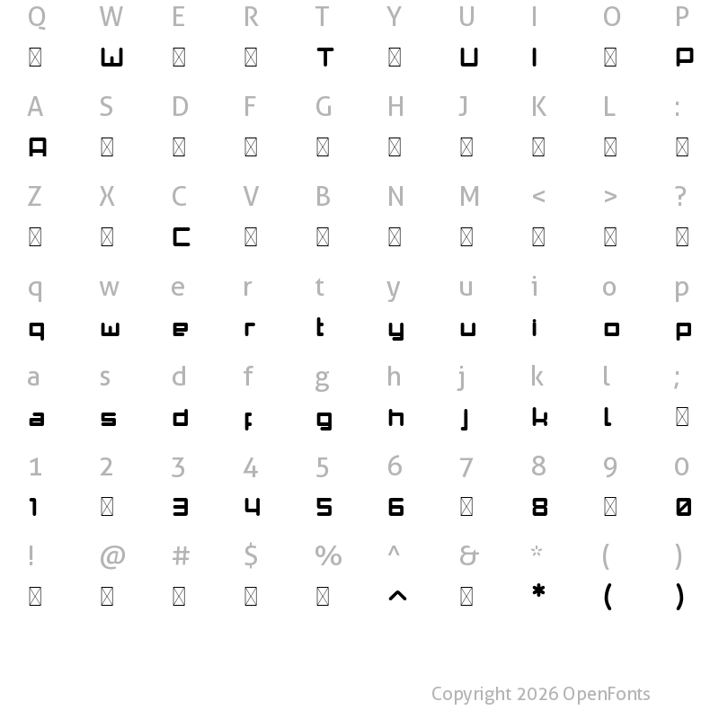 Character Map of DMPopCap-Regular ?