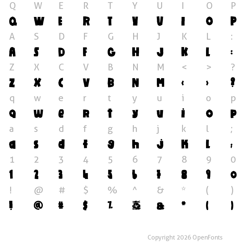 Character Map of Do it yourself Regular